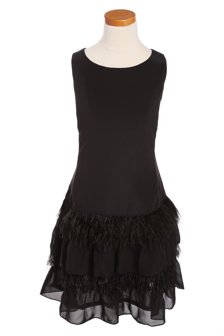 'Hazel' Dress, Main, color, BLACK
