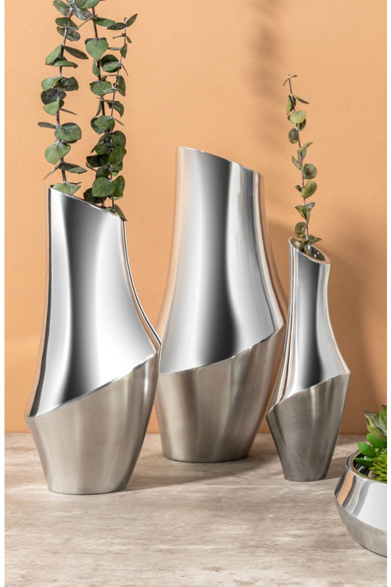 Symphony Vase, Alternate, color, SILVER