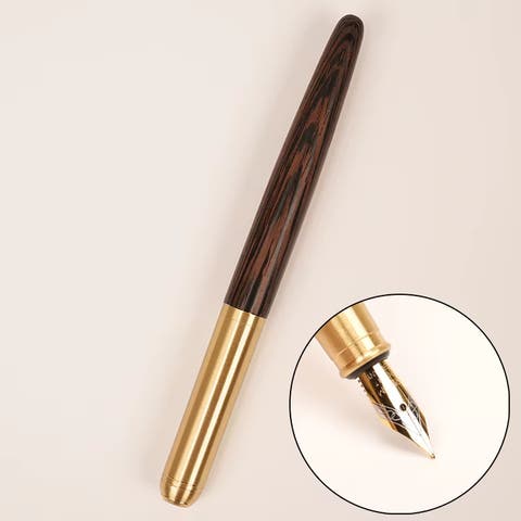 The Hemmingway | Handmade Wood and Brass Fountain Pen