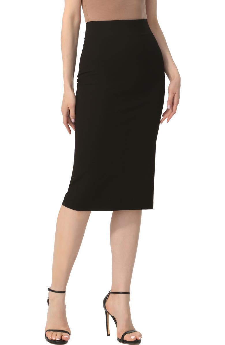 Kimi & Kai Women's Exposed Back Zip Pencil Skirt, Main, color, 