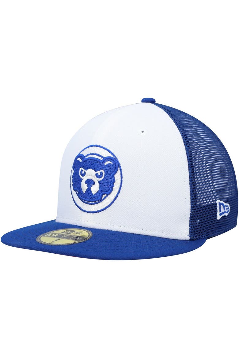 Men's New Era White/Royal Chicago Cubs 2023 On-Field Batting Practice 59FIFTY Fitted Hat, Main, color, White