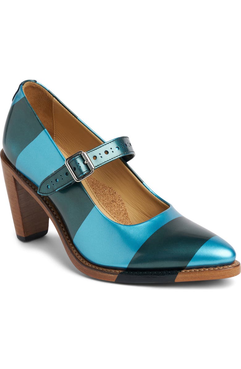 THE OFFICE OF US Mrs. Smith Mary Jane Pump, Main, color, Teal Metallic