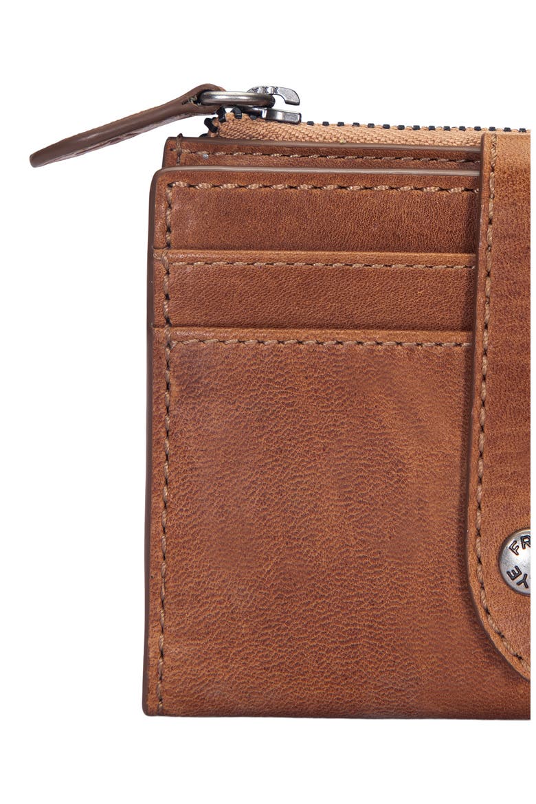 Melissa Leather Card Case, Alternate, color, COGNAC