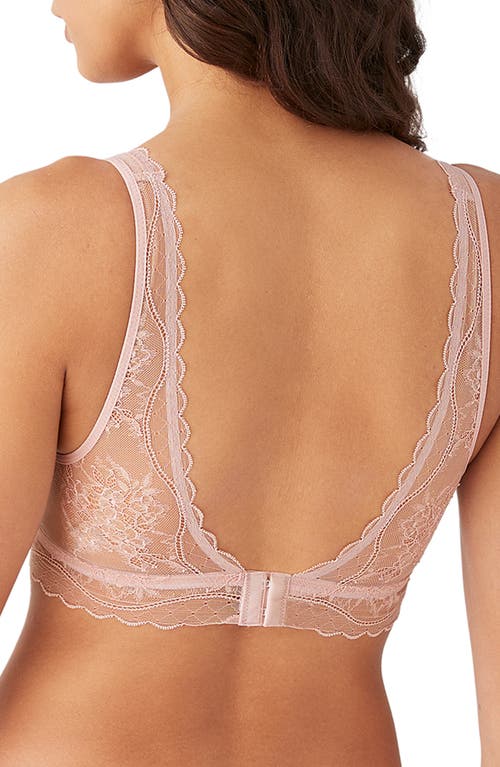 B.tempt'd By Wacoal No Strings Attached Plunge Bralette In Blush Pink