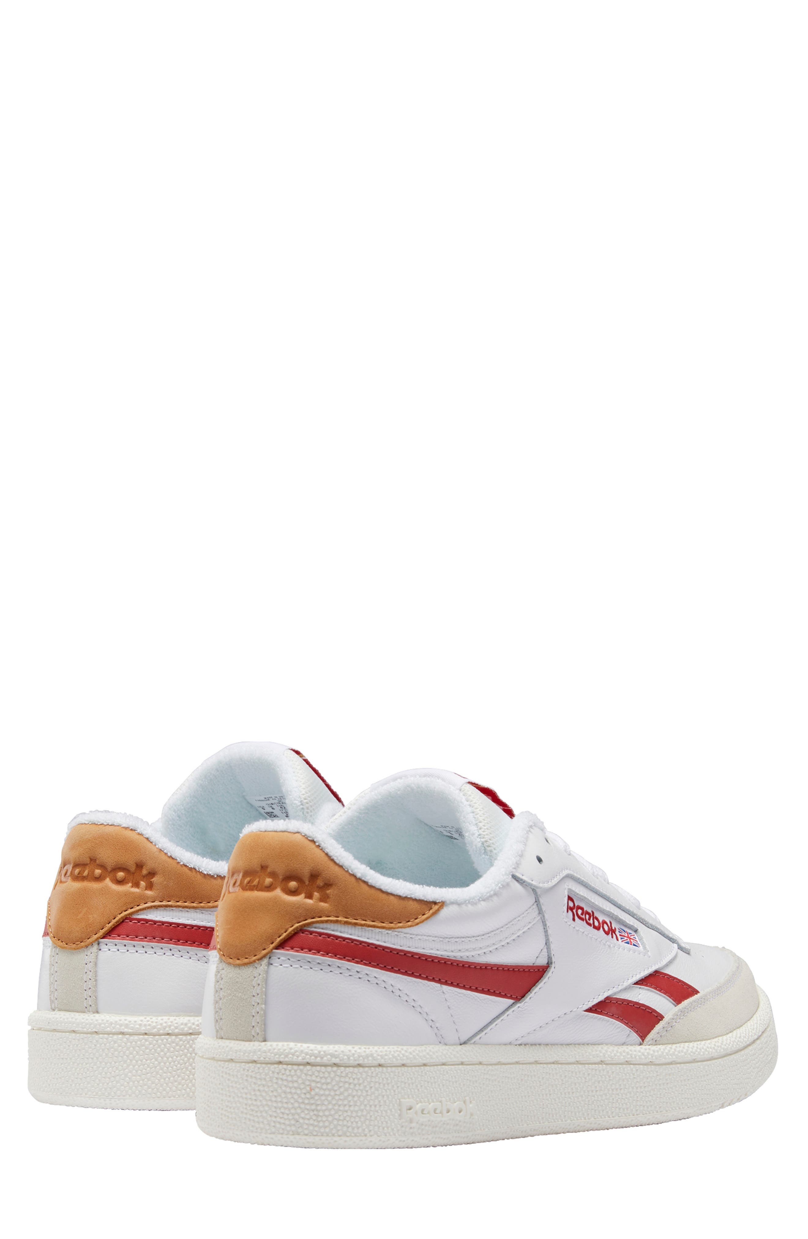 Club C Revenge Sneaker, Alternate, color, WHITE/ MARS RED/ CHALK