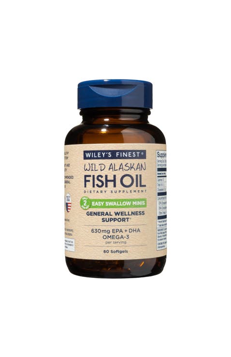 Easy Swallow Omega-3 Fish Oil 60 Mini Softgels (30 servings)
