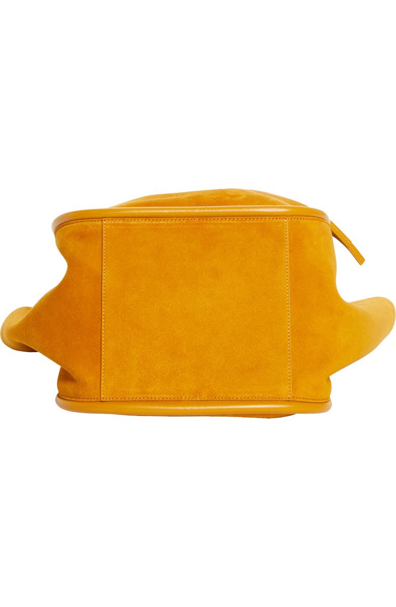 Proenza Schouler Large Ruched Suede Tote, Alternate, color, Honey