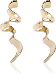 BCBG Gold-Tone Squiggle Earrings