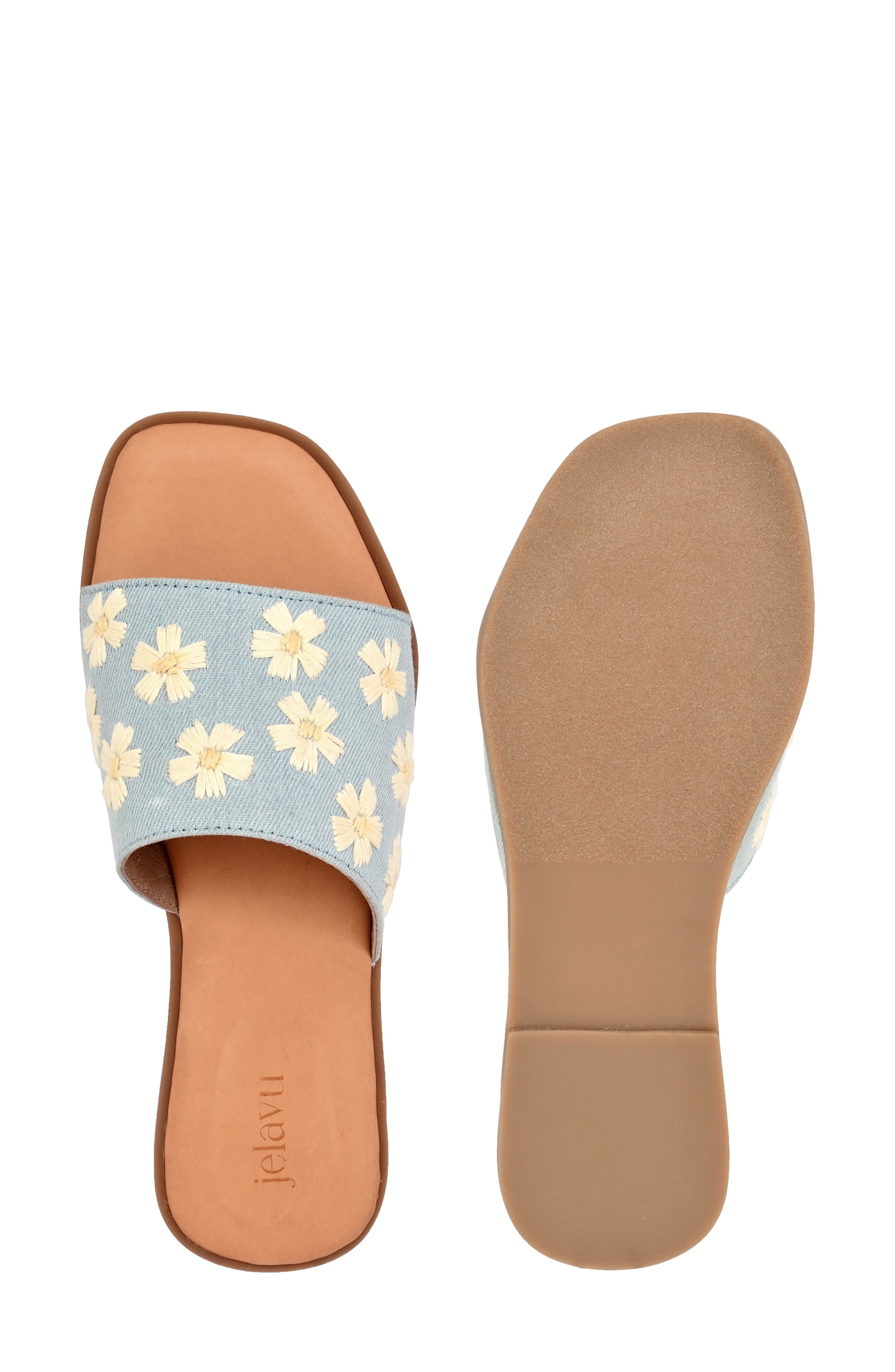 Jelavu Poppy Daisy Slide Sandal, Alternate, color, 