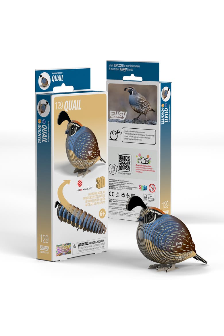 Quail 3D Puzzle - contains 33 puzzle pieces, Main, color, None