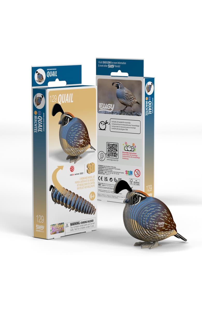 Eugy Puzzles Quail 3D Puzzle - contains 33 puzzle pieces, Main, color, 
