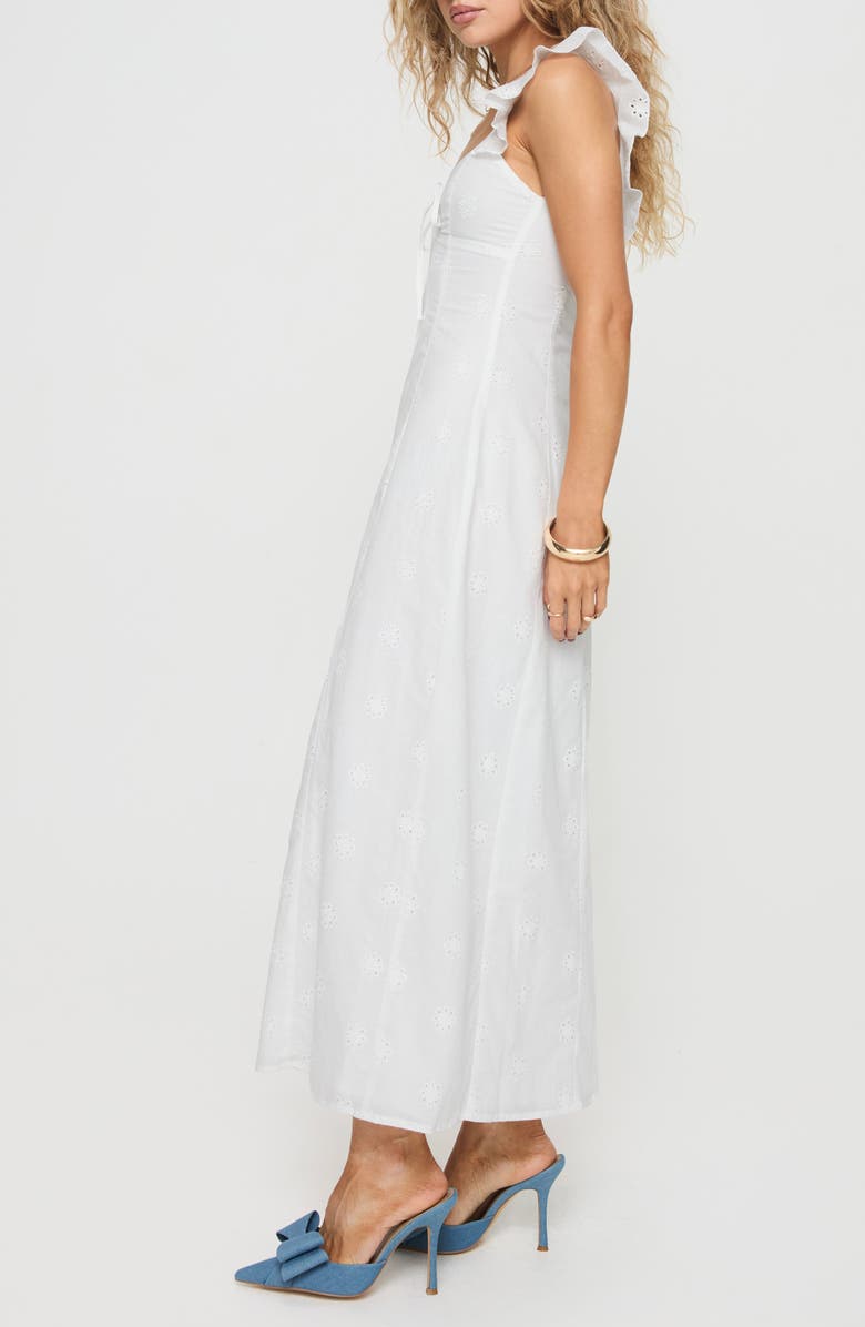 Princess Polly Lombardi Eyelet Embroidered Maxi Dress, Alternate, color, 