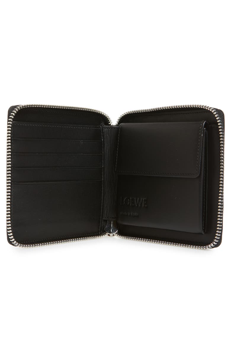 Loewe Fireworks Print Calfskin Leather Zip Wallet, Alternate, color, 
