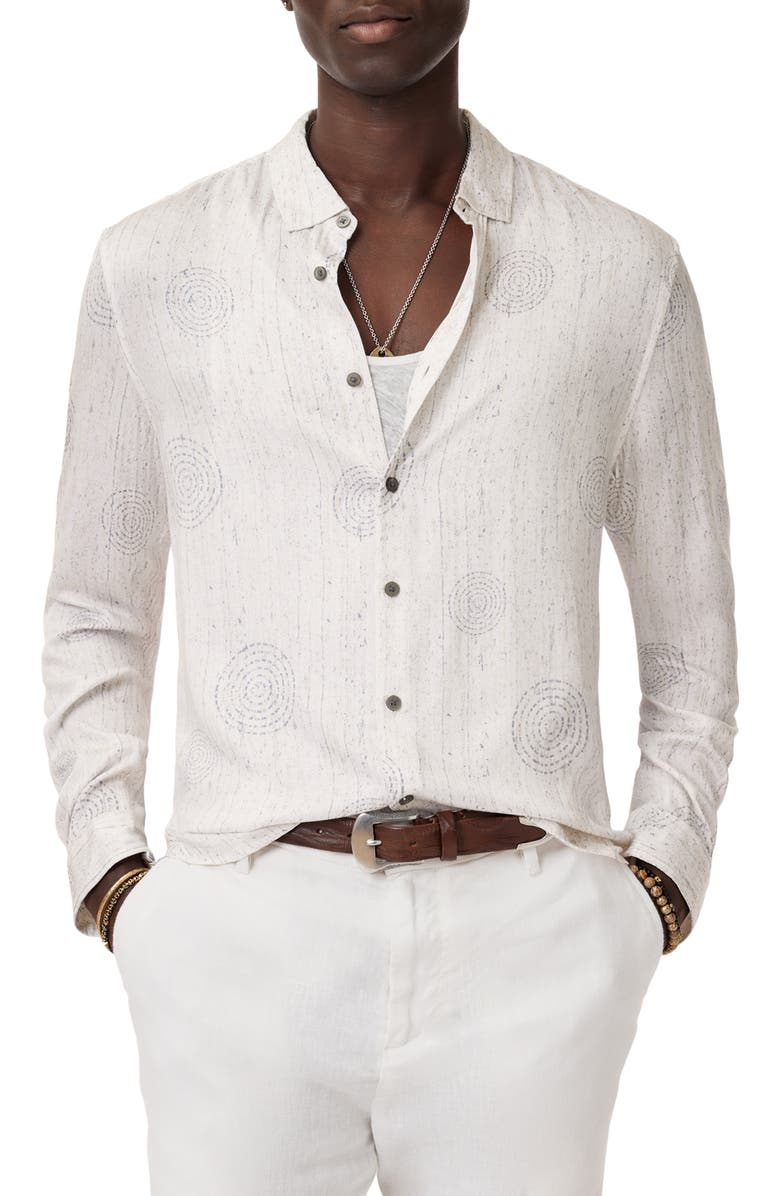John Varvatos Luc Pattern Button-Up Shirt, Alternate, color,