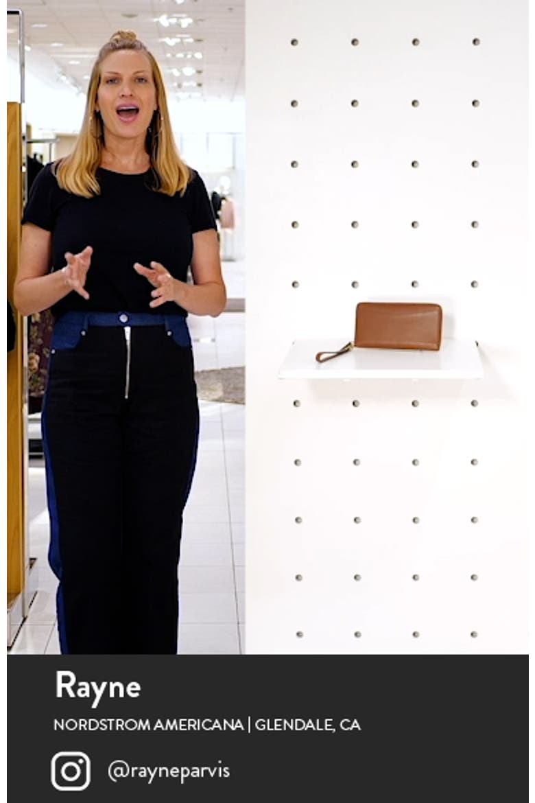Zip Around Leather Continental Wallet video