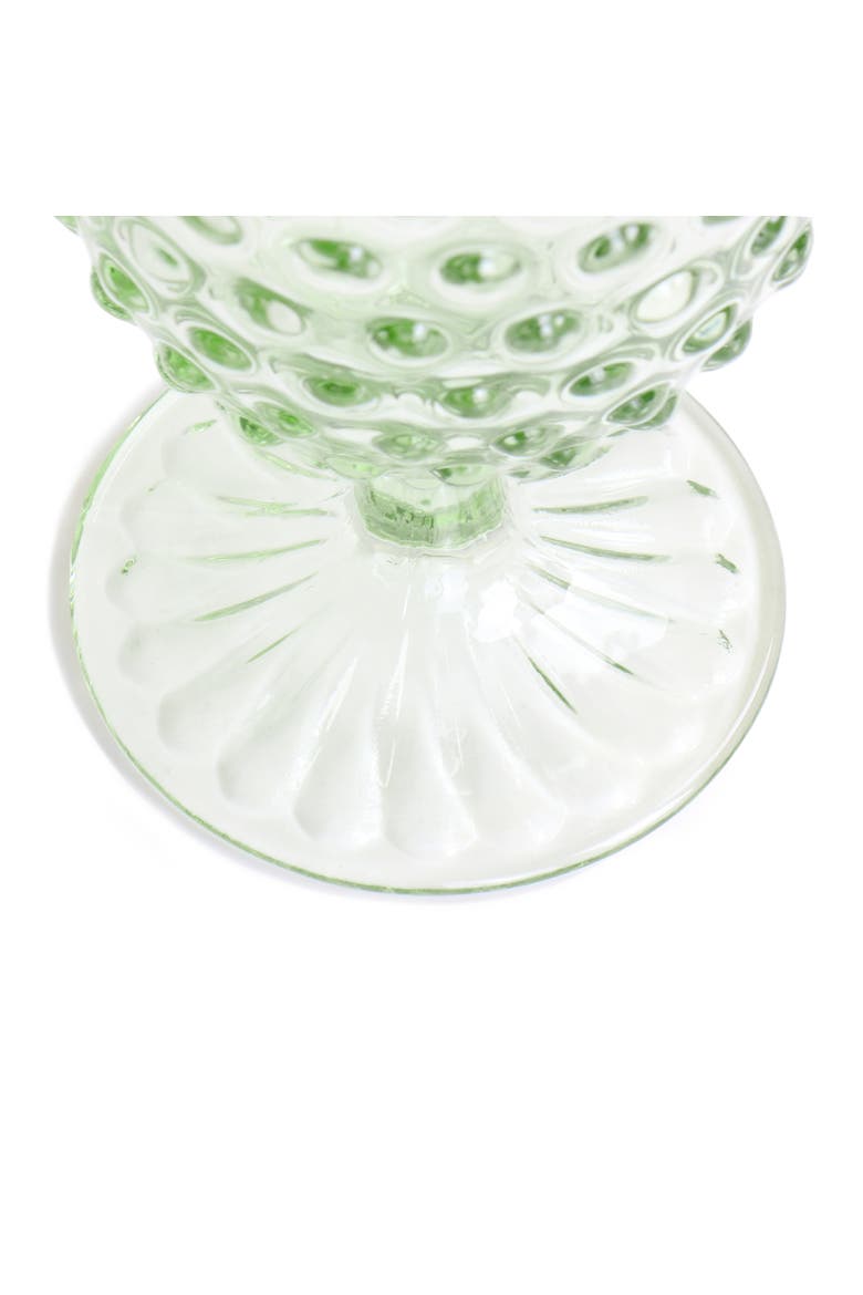 6 Piece 14.2 Ounce Glass Hobnail Goblet Drinkware Set, Alternate, color, Green