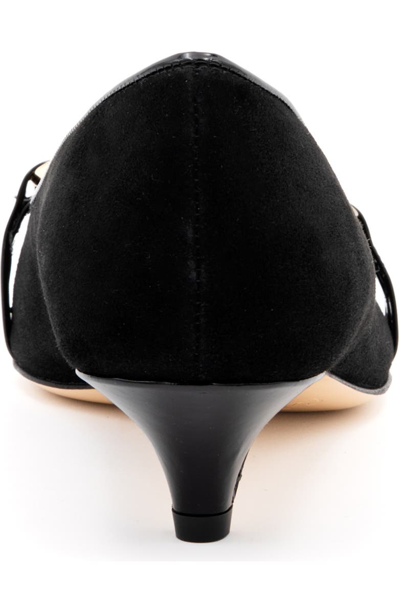 Amalfi by Rangoni Astarte Pointed Toe Kitten Heel Pump, Alternate, color, Black Cashmere