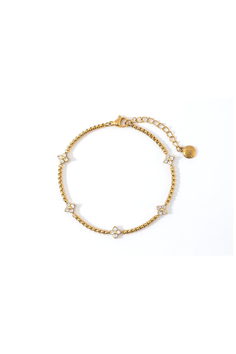 Radiant Clover Bracelet, Main, color, Gold