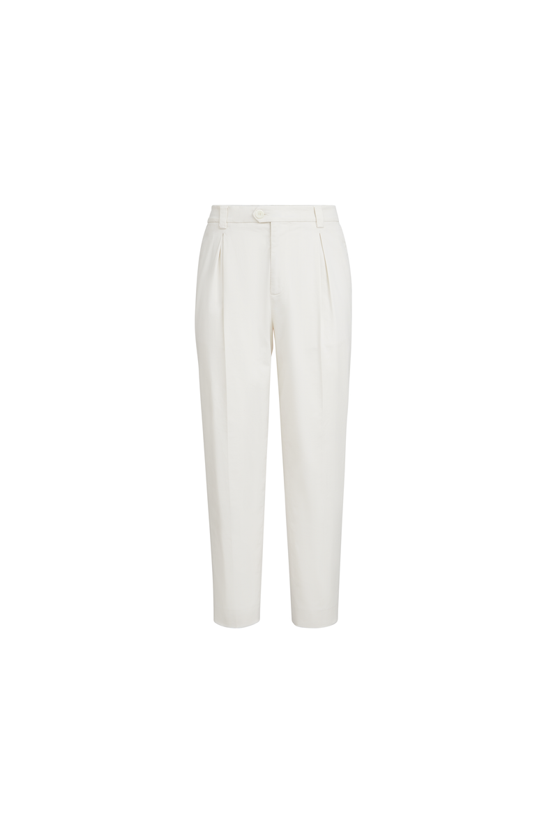 Trousers with tee holder, Alternate, color, White