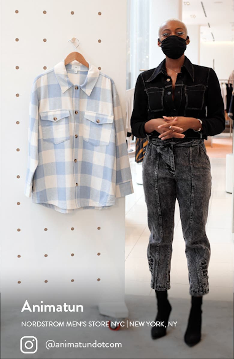 Women's Plaid Shirt Jacket, sales video thumbnail