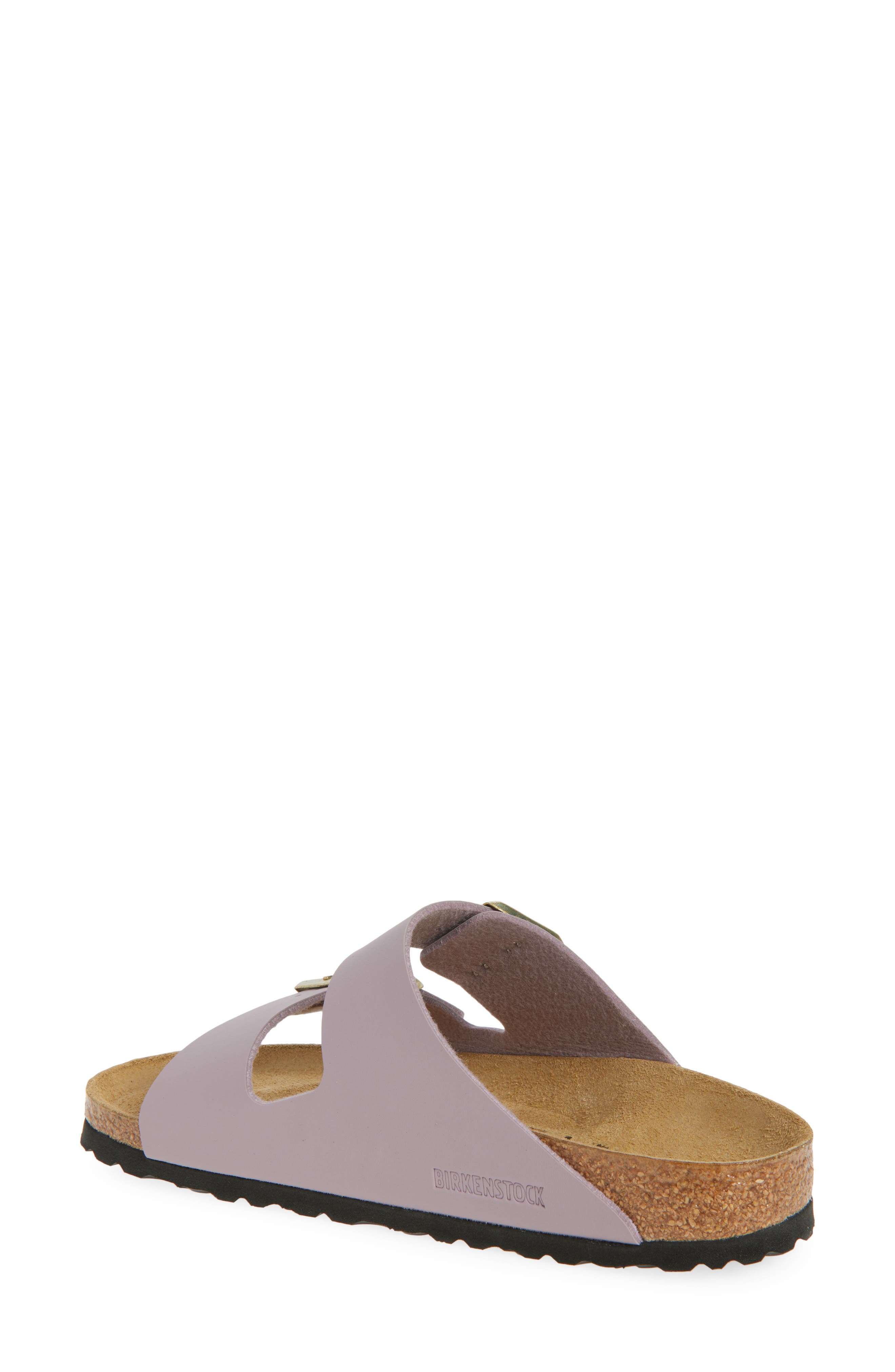 Birkenstock Arizona Birko-Flor Slide Sandal, Alternate, color, Faded Purple