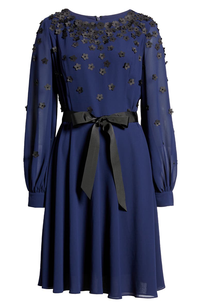 Shani Floral Embellished Long Sleeve Dress, Alternate, color,