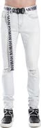 HVMAN Strat Belted Super Skinny Jeans