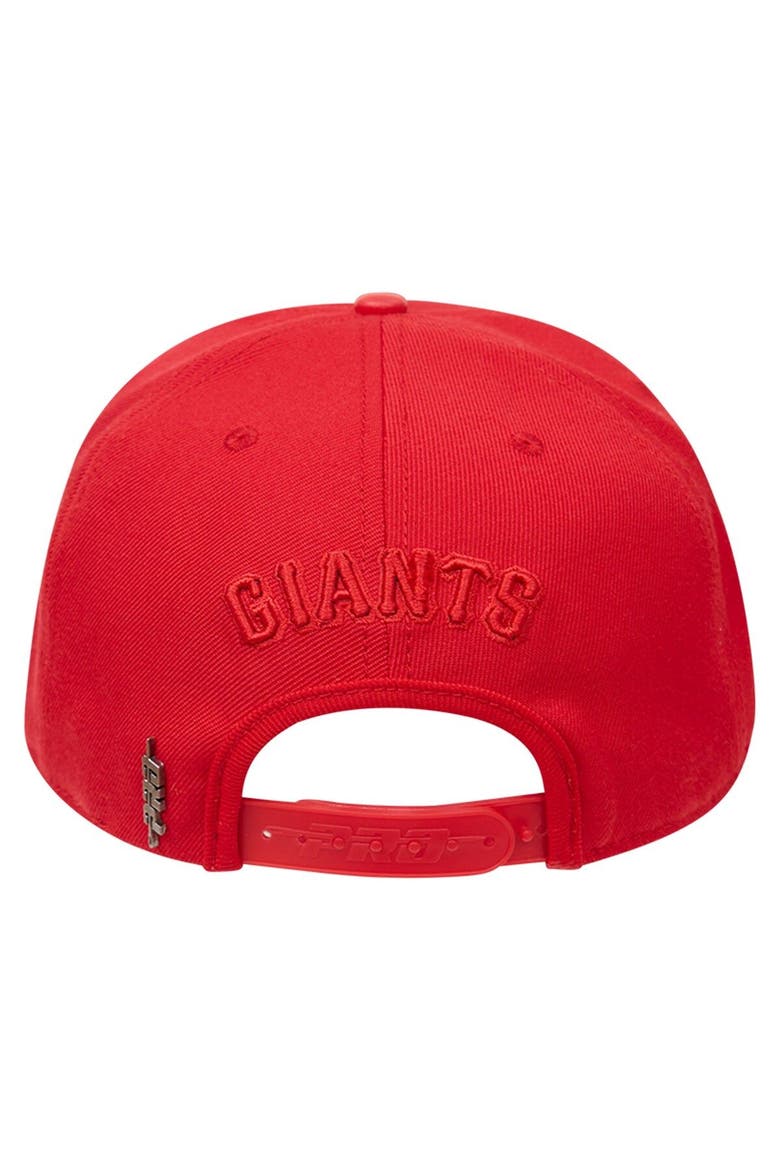 Men's Pro Standard San Francisco Giants Triple Red Snapback Hat, Alternate, color, Red