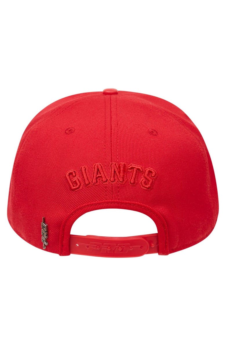 PRO STANDARD Men's Pro Standard San Francisco Giants Triple Red Snapback Hat, Alternate, color, 