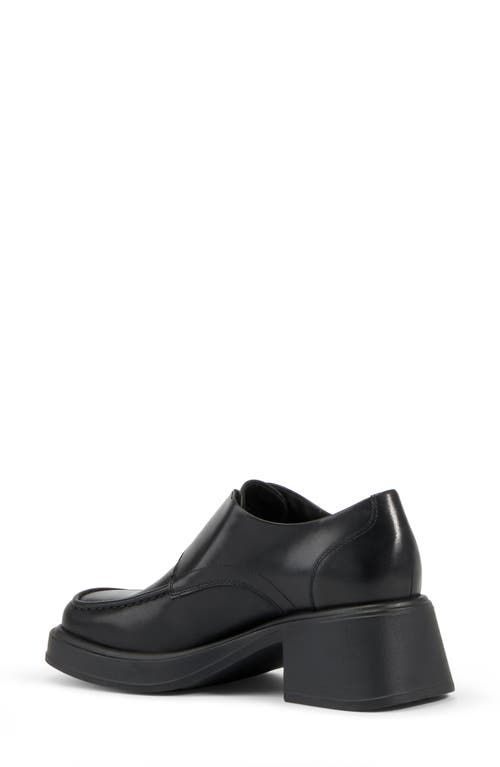Vagabond Shoemakers Dorah Apron Toe Monk Shoe In Black