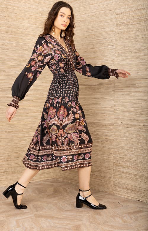 Hale Bob Raquel Charmeuse Dress In Black