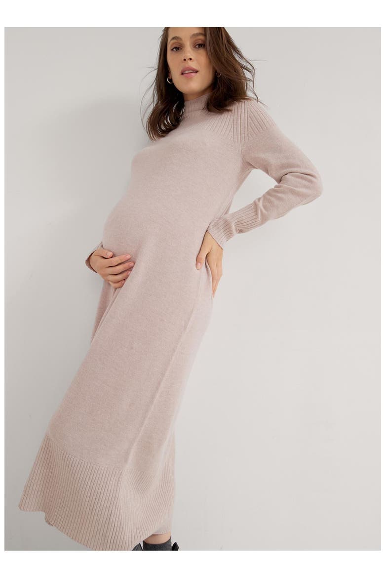 The Peyton Sweater Dress, Alternate, color, Oat-Melange