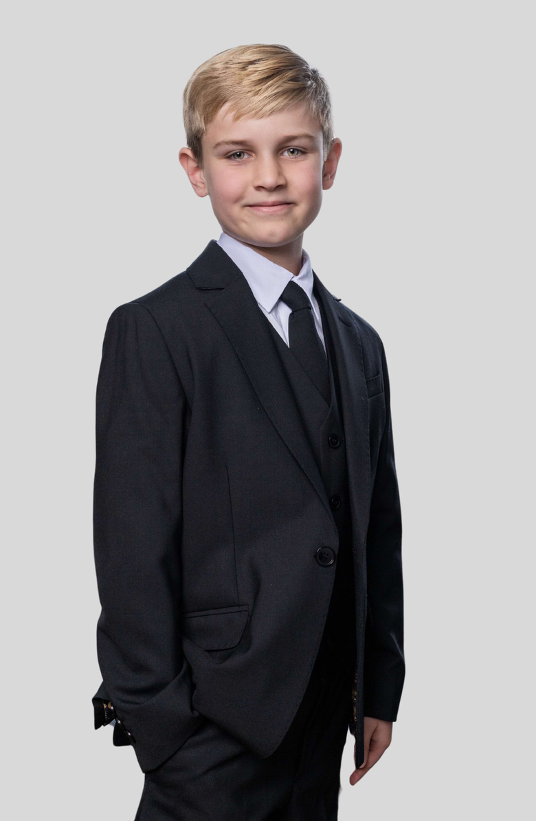 Peanut Butter Collection Luxor Suit, Alternate, color, Kem Black