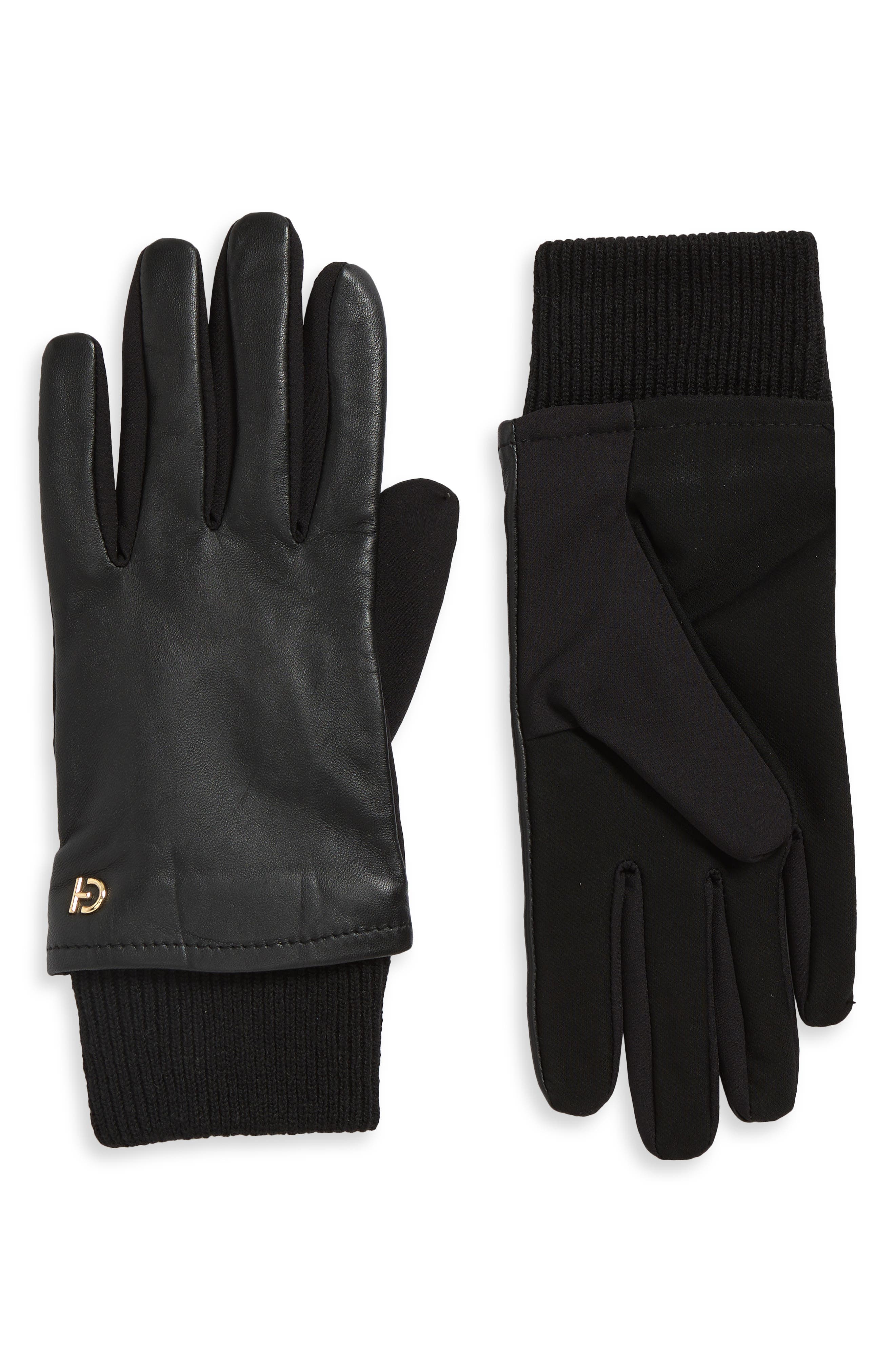 Leather Stretch Palm Gloves
