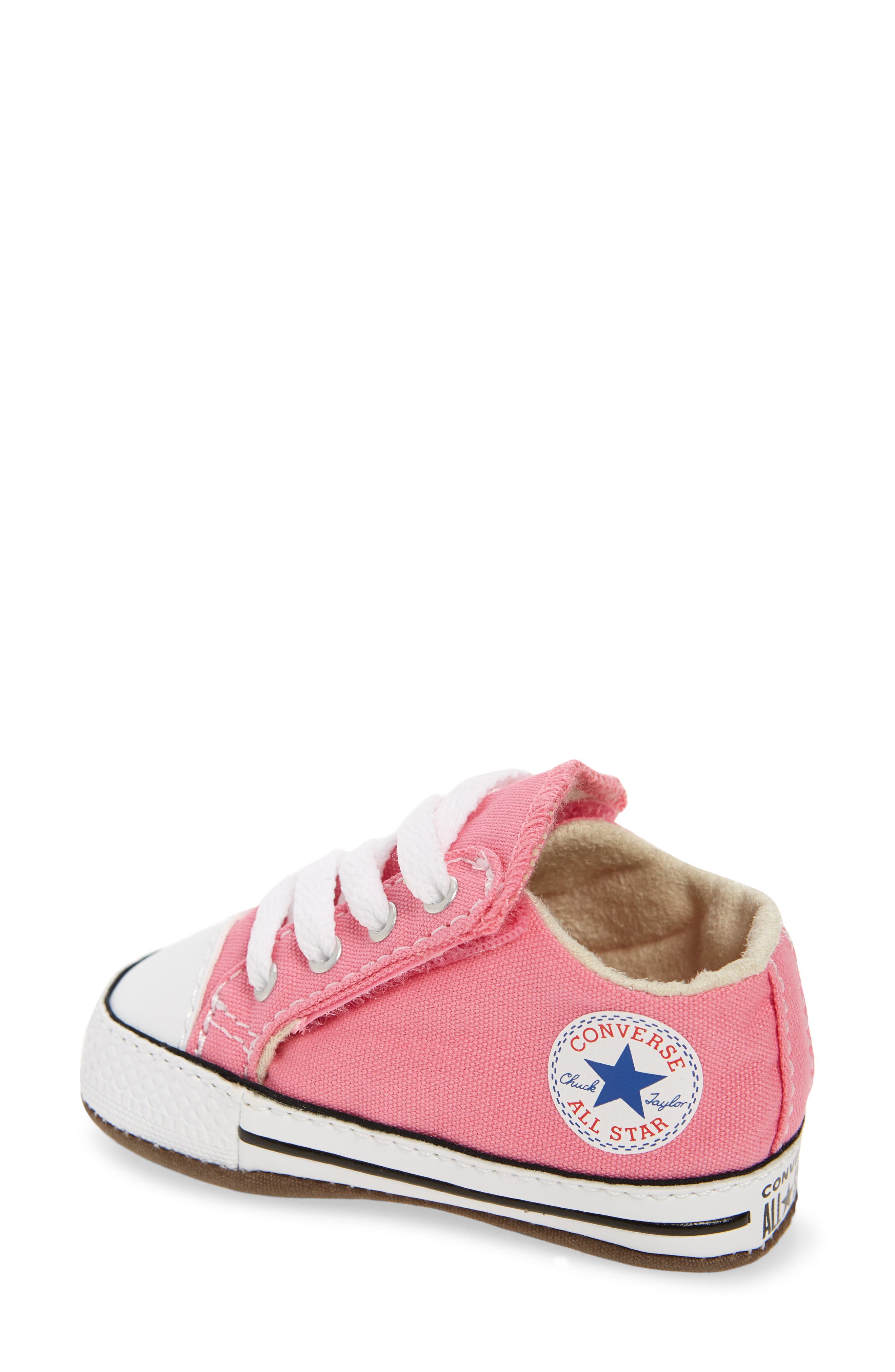 Converse Chuck Taylor<sup>®</sup> All Star<sup>®</sup> Cribster Canvas Crib Shoe, Alternate, color, Pink/Natural Ivory/White