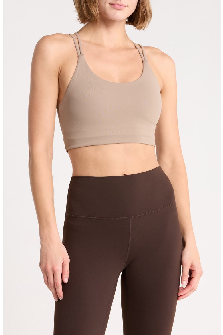 Ammie Sports Bra, Main, color, TAUPE GRAY