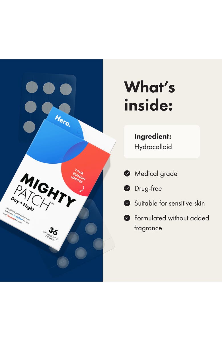 Hero 36-Pack Mighty Patch<sup>™</sup> Day + Night Patches, Alternate, color, 
