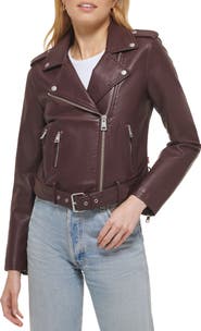 Levi's ® Faux Leather Fashion Belted Moto Jacket