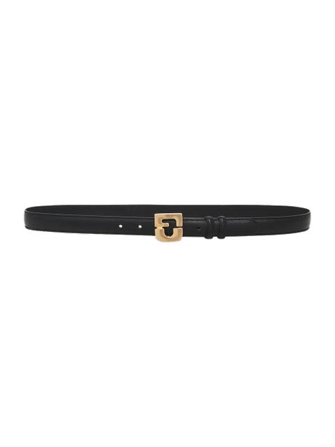 Le Lauren Slim Leather Belt