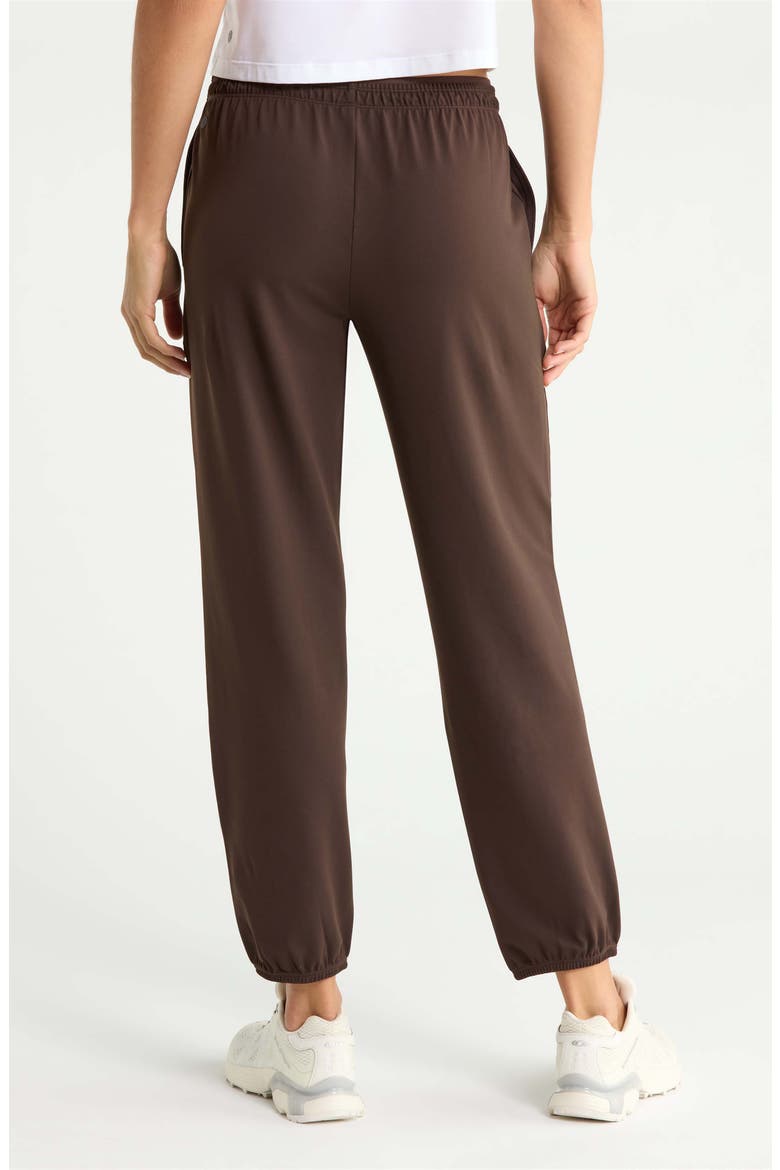 Zen Mid Rise Joggers, Alternate, color, BROWN MOLE