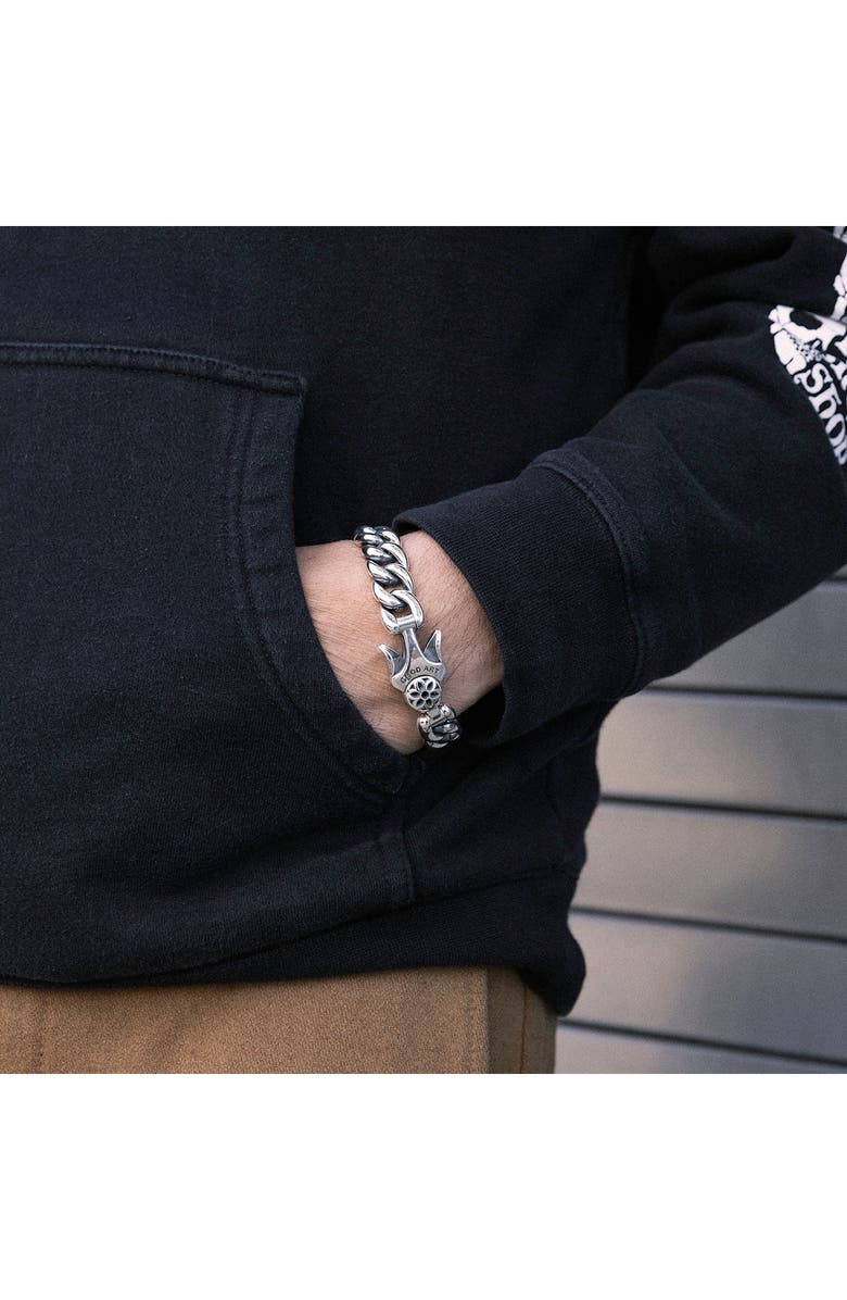 Good Art Hlywd Men's Model 10 A Bracelet, Alternate, color, Sterling Silver