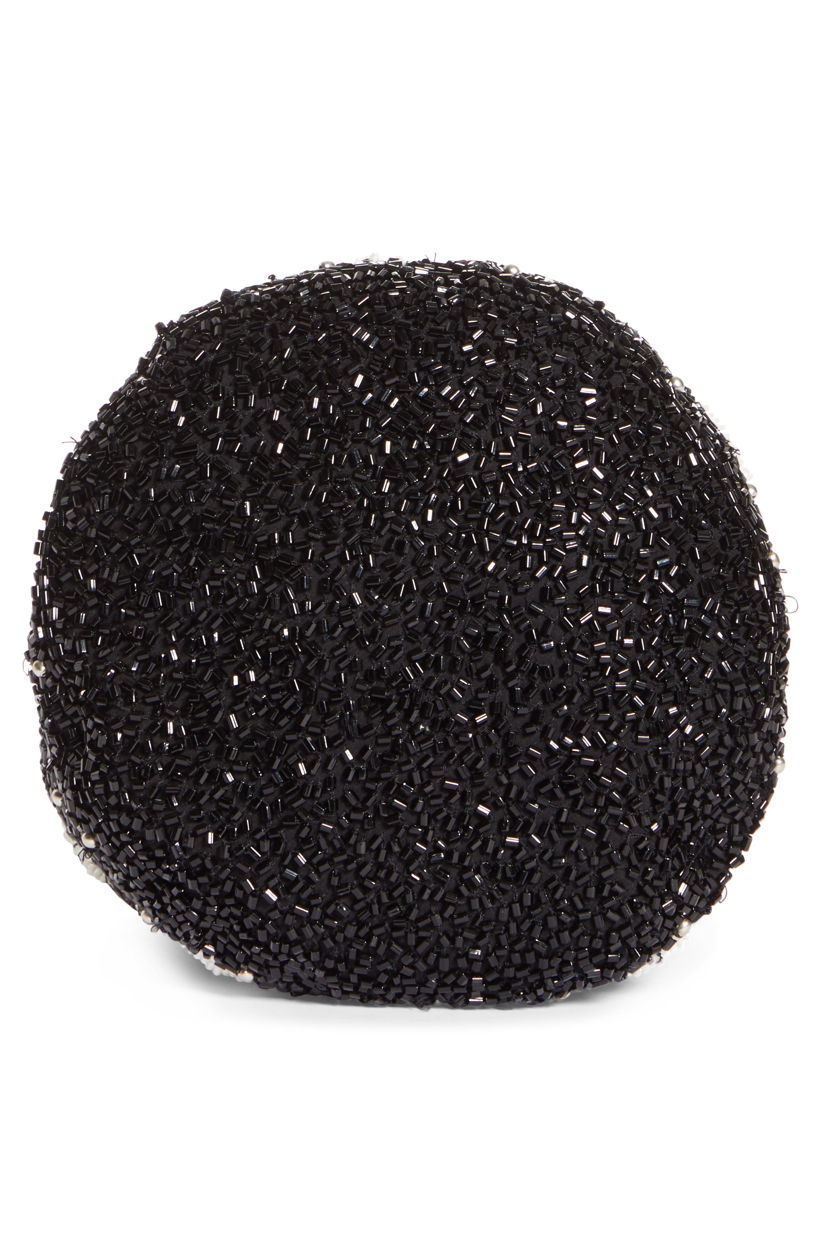 Ganni Hand Beaded Drawstring Bag, Alternate, color, 