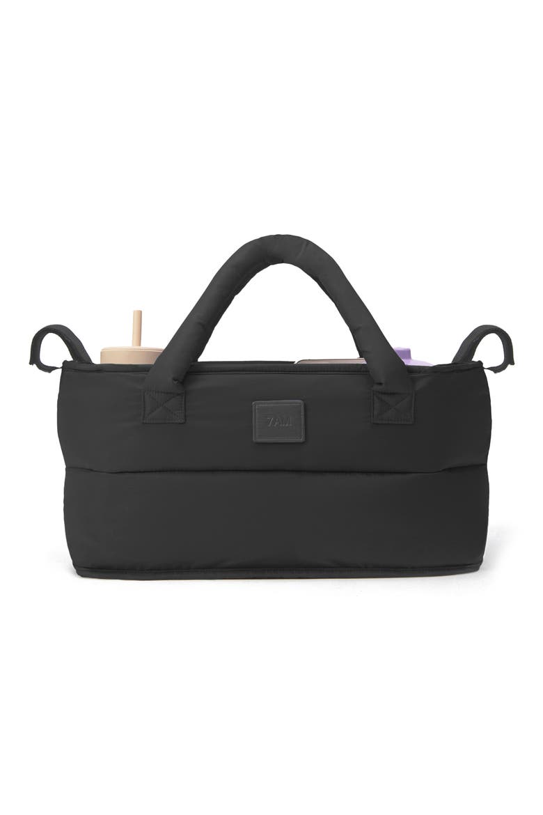 Water Repellent Stroller Organizer, Main, color, BLACK