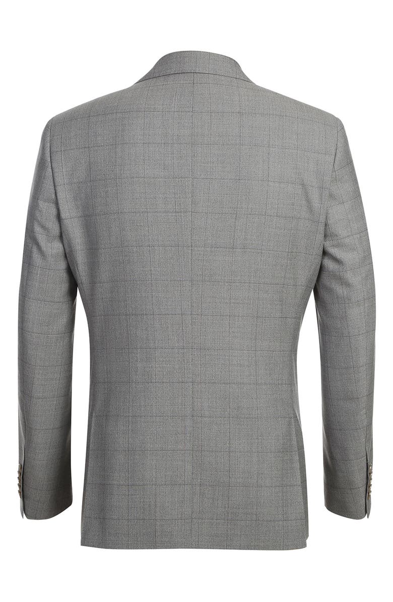 English Laundry Plaid Trim Fit Wool Blend Two-Piece Suit, Alternate, color, Taupe