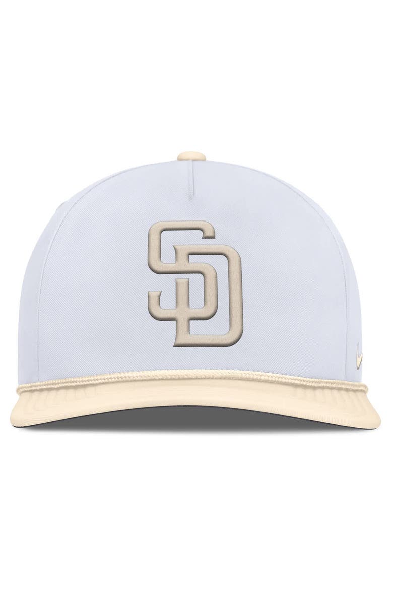 Men's Nike  White/Cream San Diego Padres Pro Performance Snapback Hat, Alternate, color, White