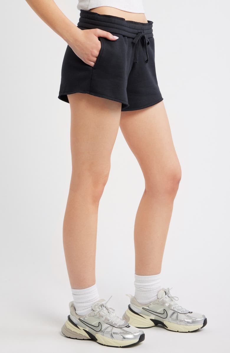 BP. Foldover Fleece Mini Sweat Shorts, Alternate, color,