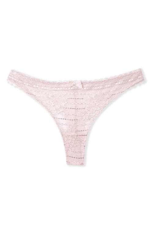 Etam Panama Lace Thong In Pink