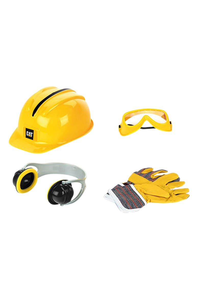 CAT Construction Worker Vest Yellow & Black 5Pc Set, Ags 3+, Alternate, color, Yellow