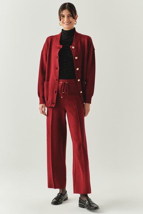Drawstring Knitted Trousers