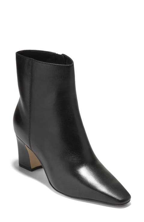 Blanche Leather Snip Toe Bootie